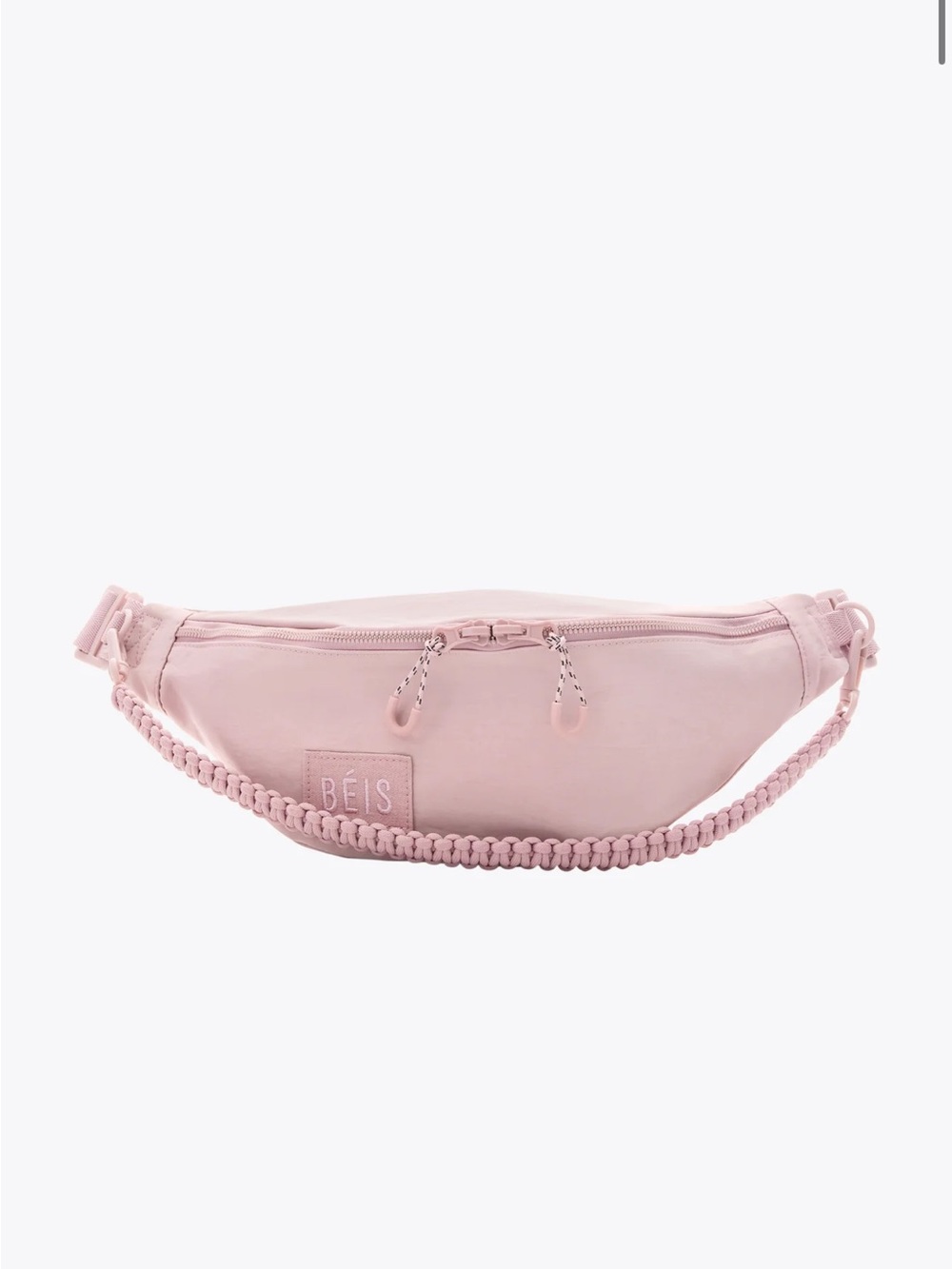 Beis The Pack Nylon Belt Bag in light pink